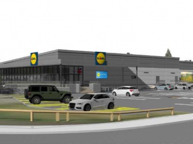 Proposed new Lidl foodstore, access, parking, landscaping and associated works on land at Cwmann, Lampeter (Resubmission)